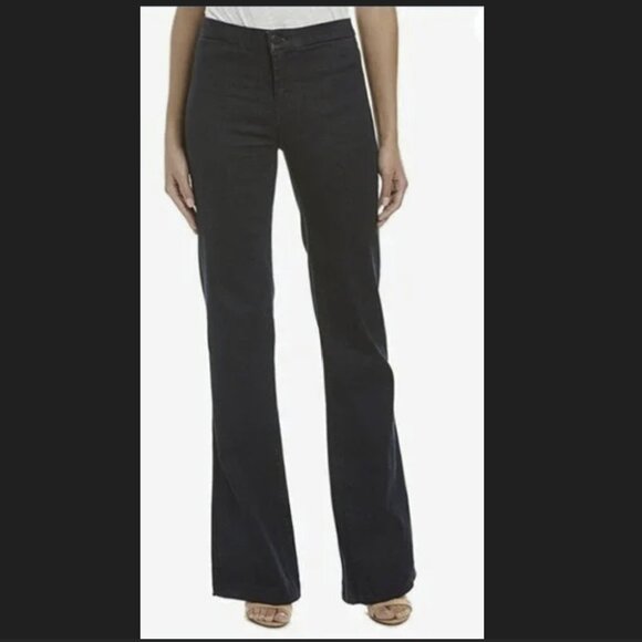 J Brand Tailored Flare Jean Black Corduroy - Picture 1 of 7